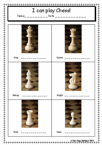 name the pieces in a chess game